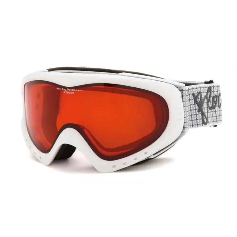Bloc Utopia Ski Goggles - Shiny White / Orange Lens